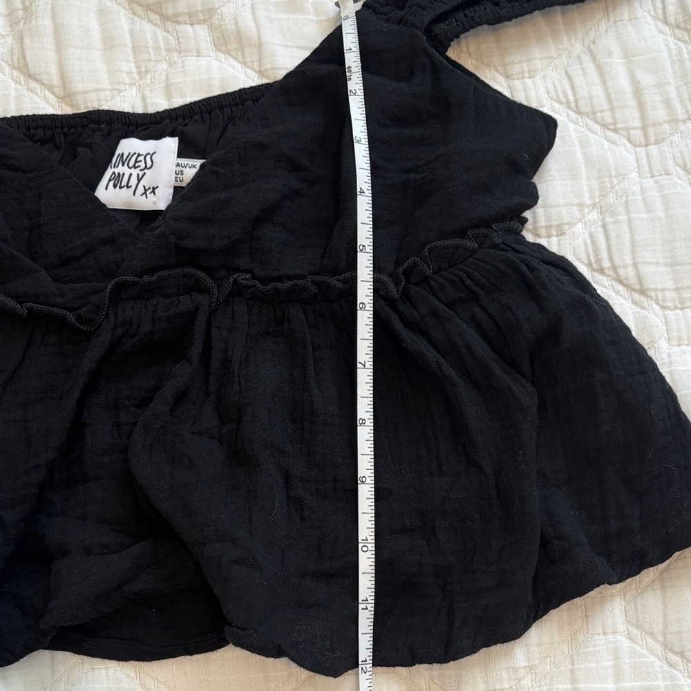 Princess Polly Elegant Black Sleeveless Crop Top - Picture 7 of 7